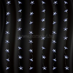 Led-es fényfüggöny, csillag, 1,5x1m, 230v
